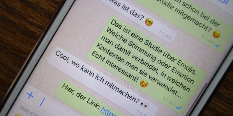 Chat mit Emojis